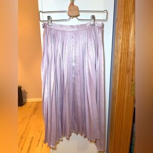 J.ING light purple pleated skirt